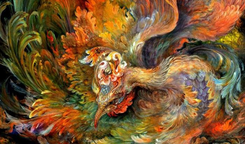 ققنوس،"زایش در دل سوختن"